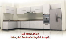 Gỗ phủ laminat cửa phủ Acrylic